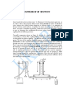 Coefficient of Viscosity