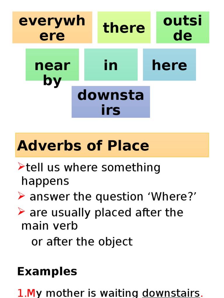 Everywh Ere There Outsi de Near by in Here Downsta Irs | PDF | Language ...