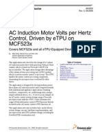 AC Induction Motor Volts Per Hertz Control, Driven by eTPU On MCF523x