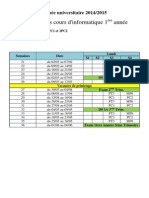 Planning Cours 2014 - 2015 (Le 04-02-2015)