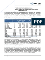 Mineramilpo Informe de Gerencia Atacocha 3t 2013