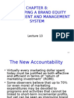 Developing A Brand Equity Measurement and Management System