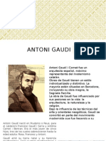 Antoni Gaudi, Presentation in Spanish