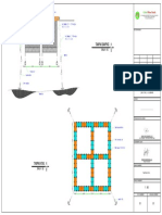 Contoh Gambar KJA (3x3) M - 4 Lubang Jarak 0,5 M