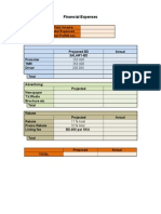 Event Budget Worksheet