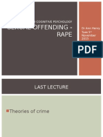 Lecture 2 DR Ann Henry Forensic Applied Cognitive Psychology (Rape)