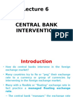 Central Bank Intervention: by Preeti Singh