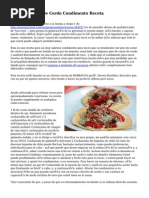 Taco De Carne De Cerdo Condimento Receta