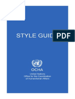 OCHA Style Guide