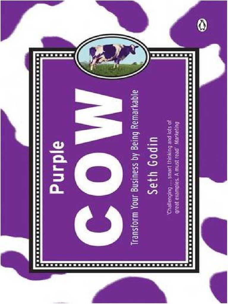 Purple Cow book cover by Seth Godin in PDF format