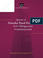 Aportes Del Dpenal Peruano Desde La Perspectiva Constitucional