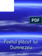 Postul Placut Lui Dumnezeu