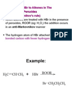 Addition of HBR To Alkenes in