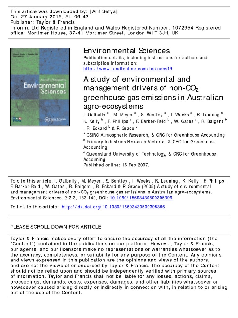 Environmental Sciences PDF Crop Rotation Fertilizer