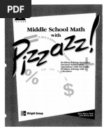 Middle School Math With Pizzazz Book B