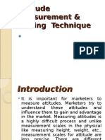 Attitude Measurement & Scaling Technique