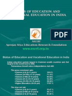 Status of Education and Vocational Education in India