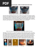 A Long-Term Survival Guide - Make An Instant Improvised Lamp