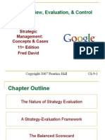 Strategy Review, Evaluation, & Control: Strategic Management: Concepts & Cases 11 Edition Fred David