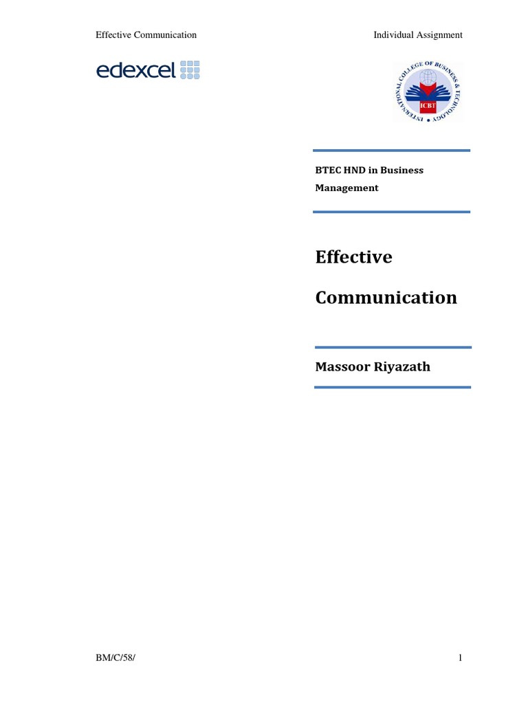 Enhancing Effective Communication Skills | PDF | Nonverbal ...