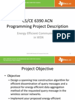 CS/CE 6390 ACN Programming Project Description: Energy Efficient Communication