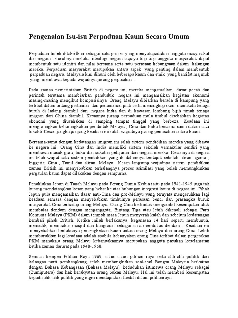 Pengenalan Isu2 Perpaduan Kaum (3.7.14)  PDF