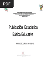 Publicacion Estadistica Basica Educatica Inicio de Cursos 2012-2013