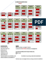 Recycling Calendar Red Schedule 08 - 28 18 Months