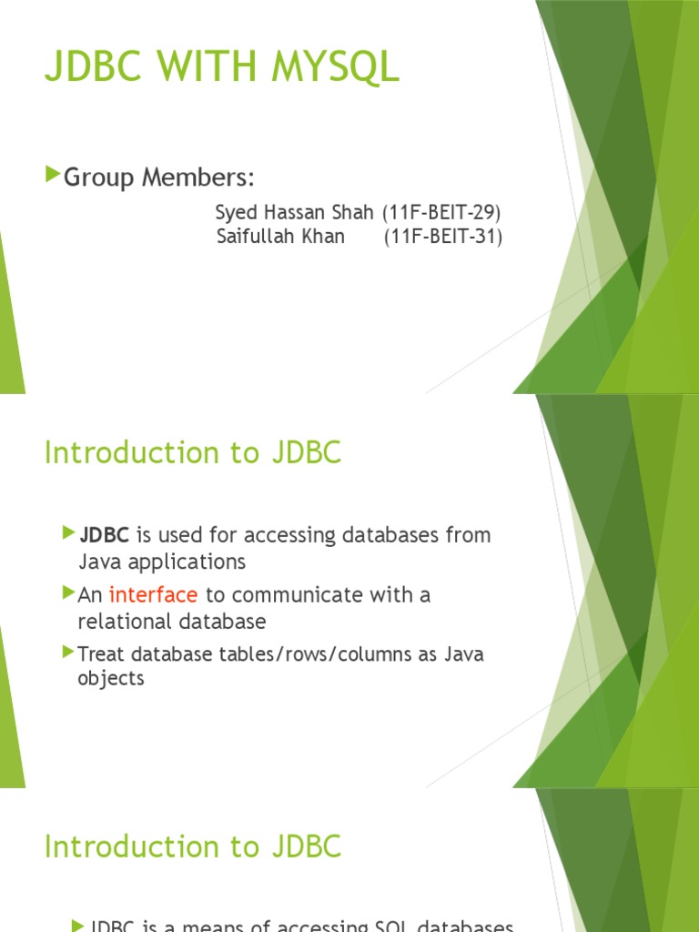 JDBC With Mysql | PDF | Databases | Data Management