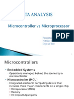 Data Analysis: Presented By, Nithish Kumar M Dept of EIC