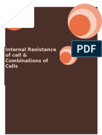 Internal Resistance of Cell