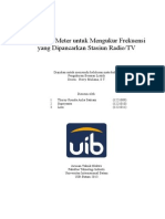 Frekuensi Meter Untuk Mengukur Frekuensi Yang Dipancarkan Stasiun Radio/TV