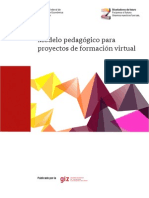 Modelo pedagógico para proyectos de formación virtual