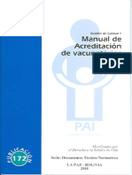 Manual de Acreditacion de Vacunatorios Gestion de Calidad