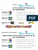 Each Friday For The Month of February We Are Celebrating!