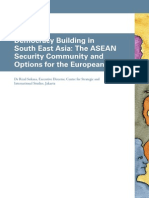 Democracy Building in South East Asia the ASEAN Security Community and Options for the European Union PDF