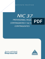 PROVISIONES, ACTIVOS Y PASIVOS CONTINGENTES - NIC 37