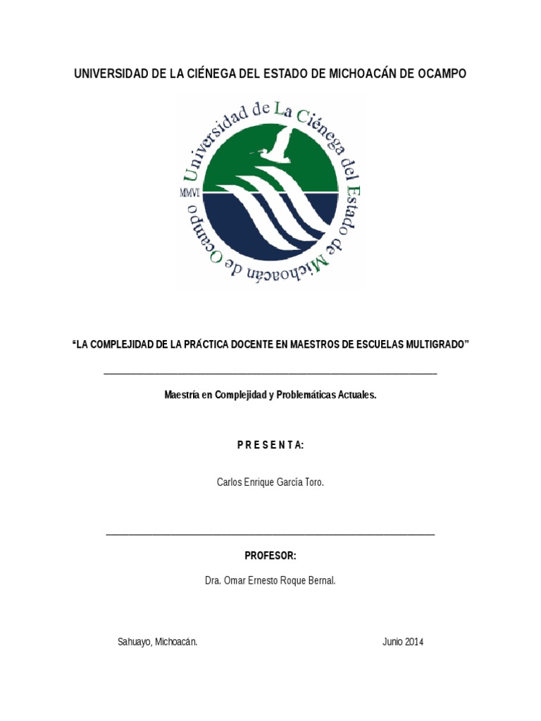 La Complejidad de La Práctica Docente de Maestros Multigrado | PDF ...