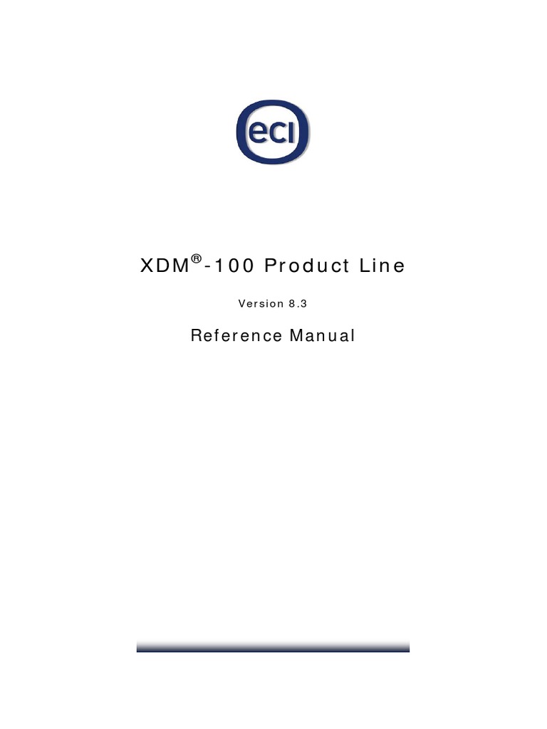 Xdm-100 Product Line RM Etsi B02 8.3 En | PDF | Copyright.