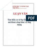 Luận văn Tìm hiểu cơ sở hạ tầng mật mã khoá công khai và ứng dụng Luận văn đồ án đề tài tốt nghiệp PDF