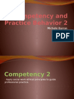 Competency and Practice Behavior 2