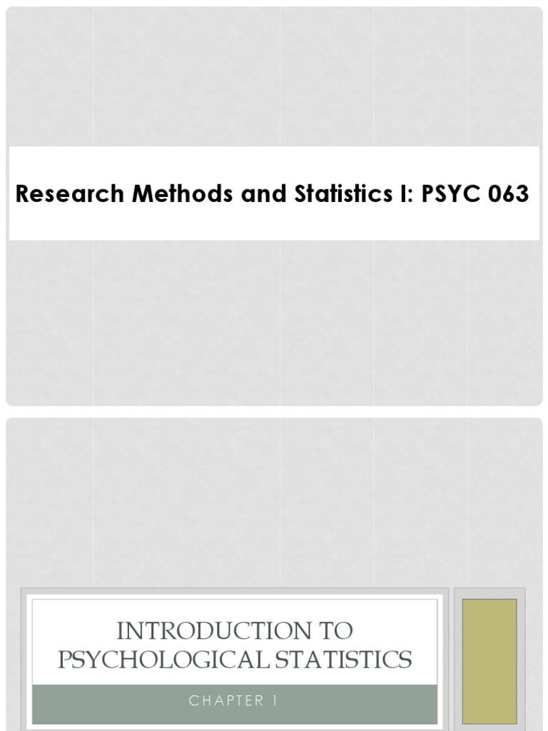 Intro To Statistics Chapter 1 & 2 | PDF | Level Of Measurement | Statistics