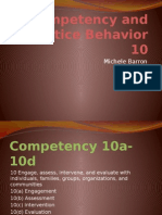 Competency and Practice Behavior 10