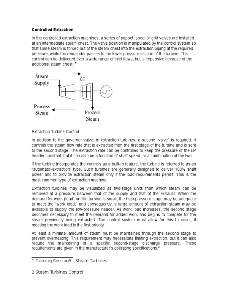 Controlled Extraction Turbine Systems | PDF | Valve | Turbine