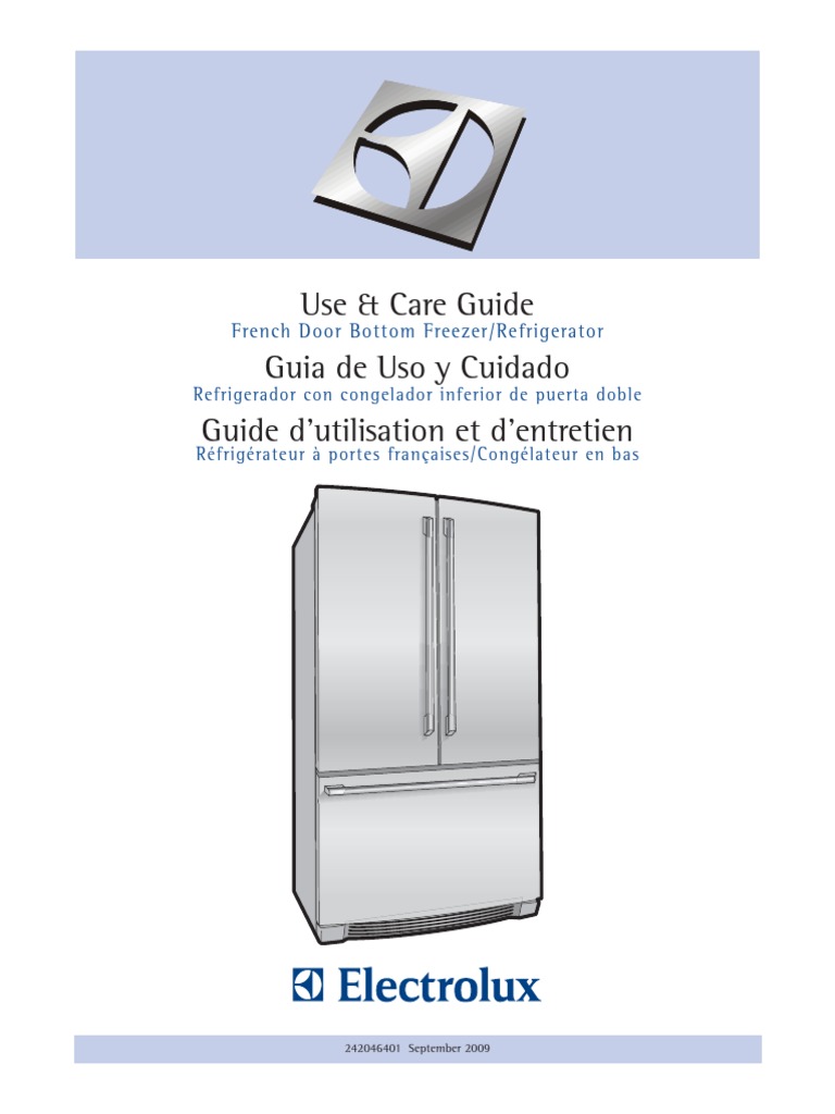 Electrolux Refridgerator Manual PDF Refrigerator Valve