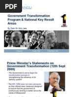 Government Transformation Program & National Key Result Areas