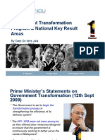 Government Transformation Program & National Key Result Areas