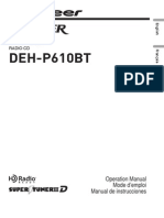 Pionner DEH-P610BT Manual Operacion