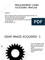 Involute Measurement Using Image Processing - Matlab