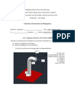 Primer Examen de Elementos de Maquinas III Corte